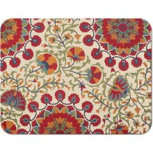 Tapis égouttoir à vaisselle en caoutchouc 45,7 x 61 cm (18 x 24 pouces) rouge multicolore