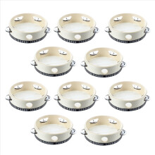10 stuks 6 inch ronde muzikale tamboerijnen, percussie-instrumenten voor KTV-feesten, festivals en als cadeau.