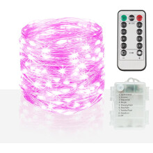 Voděodolné vílí řetězy s dálkovým ovládáním, 50 LED, 4,6 m