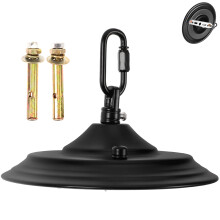 Piastra di copertura a soffitto per staffa di montaggio dell'apparecchio di illuminazione (1 set)