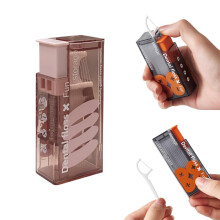 Draagbare plastic tandenstokerdispenser - 10 stuks voor op reis