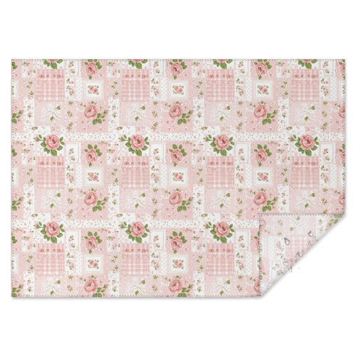 Nappe rectangulaire en polyester à motif floral 152 x 213 cm