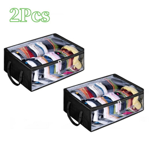 Polyester hatteopbevaringspose sort foldbar hængende organizer