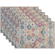 Boho linnen placemats set van 6, 18x12 inch