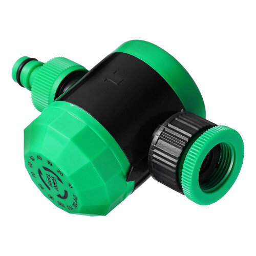Green Mechanical Garden Hose Water Timer for Drip Irrigation, 5-Pack, ABS, Outdoor Use