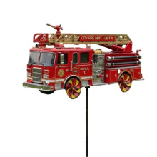Gartenwindspiel für draußen, Windmühlenornament aus Metall für Terrasse, Rasen und Garten, drehbares Big-Foot-Motorrad-Design