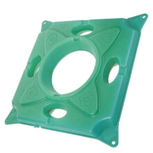 Île flottante pour plantes aquatiques, bac à eau en plastique vert, 35 x 35 cm