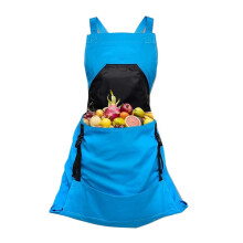 Gartenernte-Schürze mit Schnellverschlussklappe, verstellbaren, gepolsterten Trägern und großer, wasserdichter Tasche für Werkzeug und Erntegut
