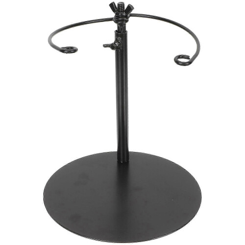 Floral Bouquet Riser Iron Stand, Adjustable Height Circular Base for Flower Display