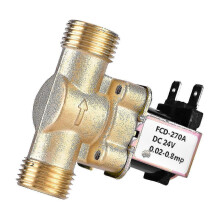 G1/2" DC 24V Elektro-Magnetventil aus Messing, normalerweise geschlossen, mit Druckregelung und Trockenlaufschutz