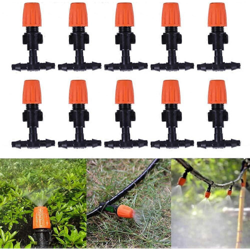 Drip Irrigation Kit 10PCS Automatic Watering System with Adjustable Nozzle Micro Sprinkler