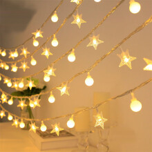 Cordão de luzes de Natal LED White Star – Brilho quente, 300 cm