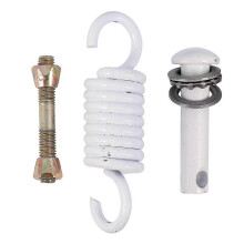Set di ganci e molle in acciaio inossidabile resistente per l'installazione di amache da esterno.