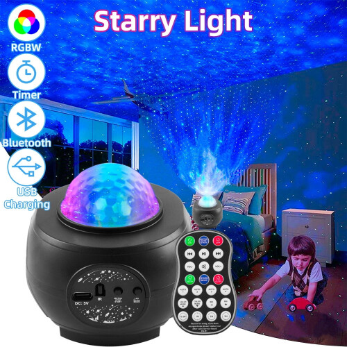 Sternenprojektorlampe mit Fernbedienung