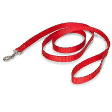 Traditional Style Dog Leash, Strong Nylon, 3/4 Inch Width, 6 Foot Length for Dogs and Cats