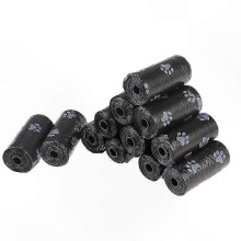 Paw Print Dog Waste Bags 12 Rolls Biodegradable Poop Bags for Puppies and Outdoor Use