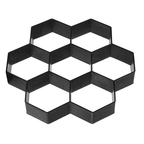 Hexagon Walk Maker Concrete Stepping Stone Mold for Garden Pathway DIY Paving