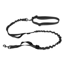 Guinzaglio per cani ammortizzante con maniglie imbottite, corda elastica antiurto e cinturino riflettente per taglia grande