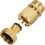 Heavy Duty Garden Hose Connector 3/4", Solid Brass Rust-Proof Quick Coupling for Tap 1