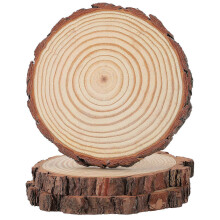 Khakifarbene Trittsteine aus Holz für Gartenwege, 3er-Set zum Selbermachen, 20 x 20 cm