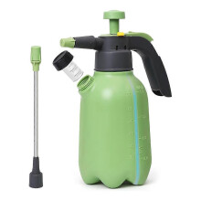 Law handpompsproeier van 2 liter met vulopening aan de zijkant, nevel- en straalmondstuk voor tuinplanten