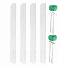 Plastic Moss Pole for Climbing Plants, Turtle Back Design with Brackets for Indoor Outdoor Use