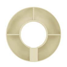 Bandeja para aperitivos de cuatro compartimentos para vasos, reutilizable, 20,5 cm