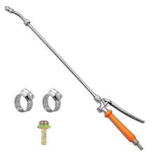 Ugello a spruzzo per tubo da giardino con 8 modalità, flusso regolabile e impugnatura ergonomica per innaffiare piante