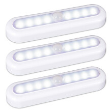 STAR-SPANGLED 7 inch Motion Sensor Lights Indoor, Cordless High CRI LED Stick on Lights AAA Battery Powered for Stairs, Cupboard, Wardrobe, Closet, C