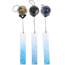 Japanisches Windspiel-Set (6-teilig), Windglocken aus Eisen für Garten, Balkon, Tempeldesign