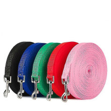 Guinzaglio per cani da 50 m in nylon per cani di taglia grande, ideale per attività all'aperto, con corda lunga e sgancio rapido.