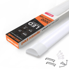 paul russells 4ft LED Batten, Ceiling Fitting Tube Light, 6500K Daylight, 30W, 3000 Lumens, Light for Office, Bathroom, Kitchen, Garage, Warehouse Fl