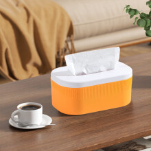Couvercle ovale en plastique pour boîte à mouchoirs – Fond ouvert, lot de 1