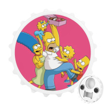 Simpson Magnetic Bottle Opener with Fridge Magnet Sticker