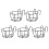 Balcony Hanging Flowerpot Rack, Iron Planter Storage Stand, 5-Pack, Black 1
