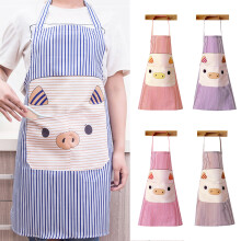 Lovely Pig Polyester Sleeveless Apron with Pockets