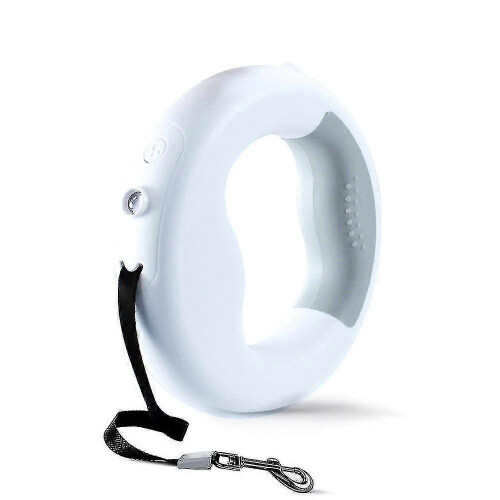 Luminous Retractable Dog Leash with LED Light, 2m Rope, Rechargeable Battery, Medium