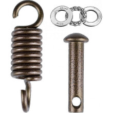 Hammock Chair Hanging Kit Spring Pin Plug Bearing Compatible with Egg Chair 500lb