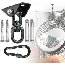 Hammock Hanging Kit, 1200lb Stainless Steel 360 Rotate Swing Hangers for Indoor Outdoor Chairs