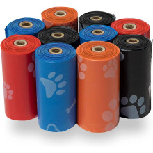 Dog Poop Bags Leak Proof Tear Resistant with d2w Additive Scented for Outdoor Puppy Walking