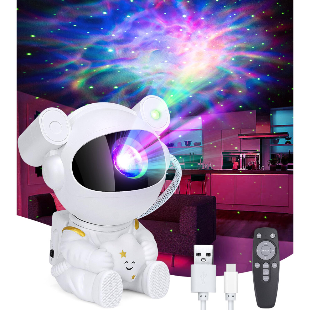 Astronaut Galaxy Projector, Spaceman Projector With Timer, Remote Control 360Adjustable Space Projectors, Galaxy Star Projectors Starry Night Light 75895297
