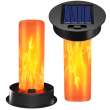 Daknswte 2 Pack Replacement Solar Panels for Garden Lights, 8.5cm Replacement Top for Hot Air Balloon Light, Solar Flickering Flame Lantern Parts for