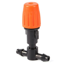 Ugello nebulizzatore regolabile in plastica LM per tubo di irrigazione a goccia, attacco da 4 mm, portata 2-2,5 l/h.