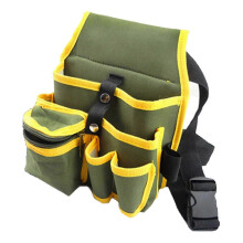 Werkzeuggürteltasche aus Oxford-Gewebe mit Gürtel, Aufbewahrungsorganizer mit mehreren Fächern für Werkzeug und Outdoor-Ausrüstung