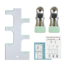 Acryl-Flechtabstandshalter mit Metallclips für Bastelarbeiten und Quastenherstellung