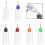 Precision Needle Tip Applicator Bottles 6 Pcs with Coloured Tips for Henna Tattoo 1