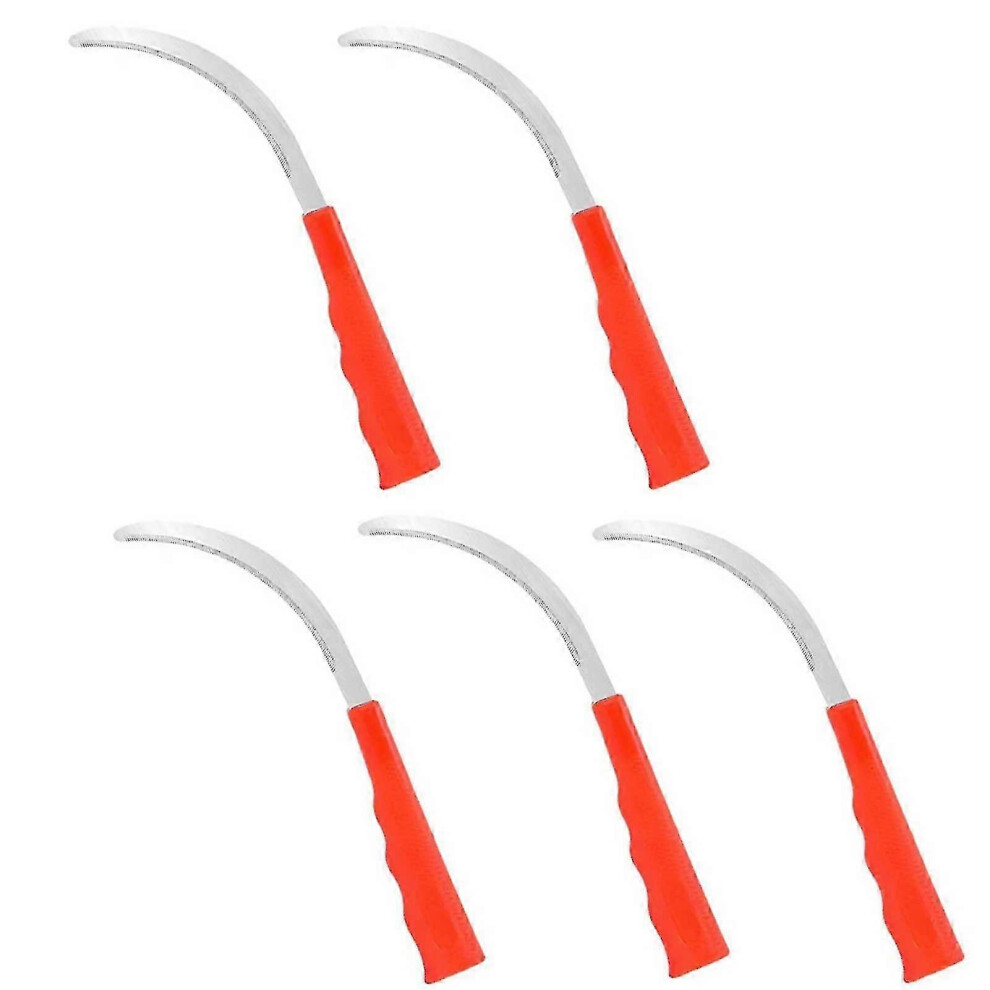 Handheld Grass Reaping Sickle with Long Handle, Stainless Steel Cutting Tool for Lawn Weeds Wheat