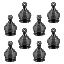 Lamp Finials, Crown Shaped Decorative Screw Caps, M10x1 Thread, Zinc Alloy, for Lamp Shade Repair & Home Decor, 32-Piece Set