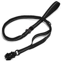 Guinzaglio tattico resistente e antistrappo per cani di grossa taglia, riflettente e ammortizzante, ideale per passeggiate con animali domestici.