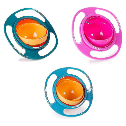 Set de 3 boluri Magic Gyro – rezistente la vărsare, Saturn